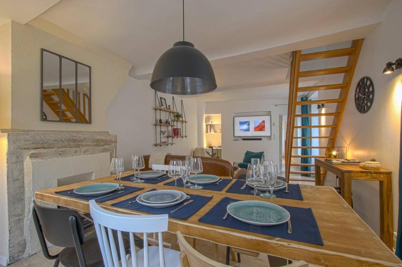 Freedom Grand Triplex Lumineux Decoration Contemporaine - Plein Centre Historique Bayeux - Parking Gratuit A Proximite Proche Commerces Restaurants - Plages Du Debarquement 외부 사진