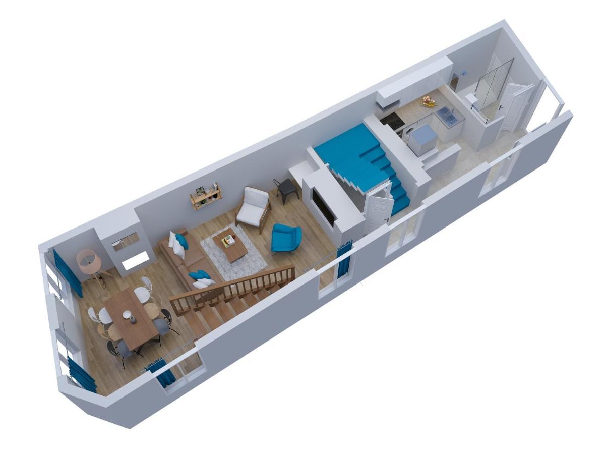 Freedom Grand Triplex Lumineux Decoration Contemporaine - Plein Centre Historique Bayeux - Parking Gratuit A Proximite Proche Commerces Restaurants - Plages Du Debarquement 외부 사진